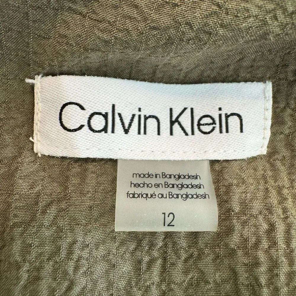 Calvin Klein olive green dress - Picture 6 of 7